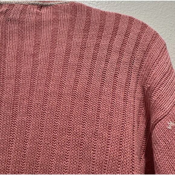 Vintage Braunstyle Large Pink Floral Knit Cardigan Cottagecore Artsy Retro READ - Picture 5 of 8